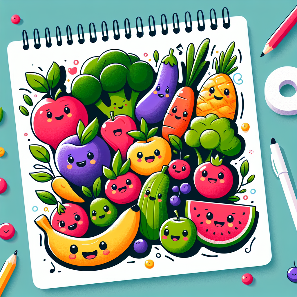 Ide Kreatif Poster Makanan Sehat Kartun yang Menarik dan Edukatif