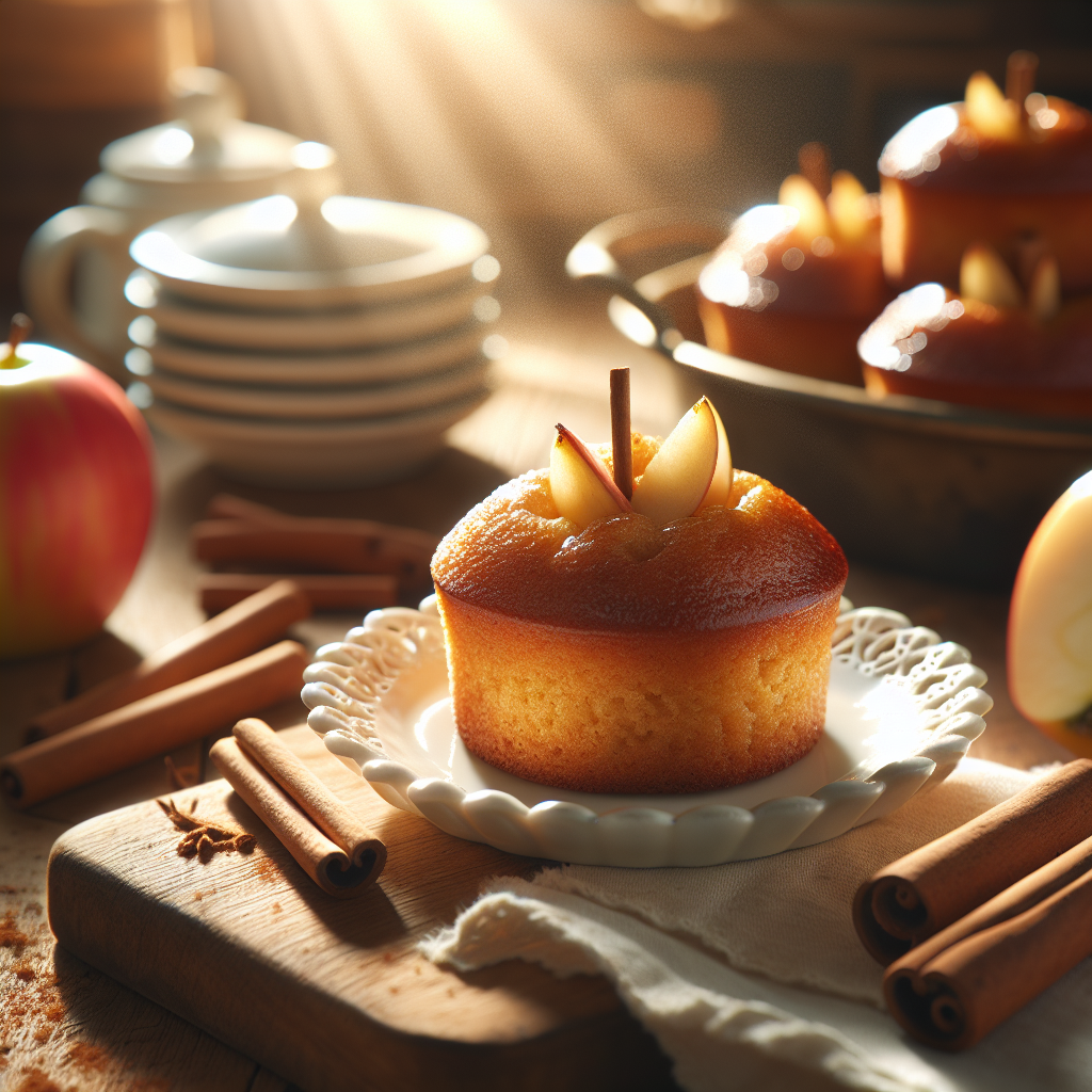 Deliciously Spiced Mini Apple Cinnamon Cakes Recipe